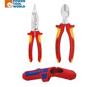KNIPEX 00 31 30 BK V01 Electrical Installations Set x3 Pcs