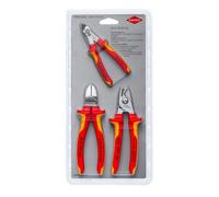 Knipex 00 31 30 BK V02 3 Piece Electro VDE Wire Cable Cutting Plier Set