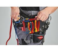 Knipex 00 50 03 T BK 2 Piece Screwgate Carabiner Set 2KN Tethered Tools Height