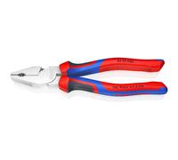 Knipex 02 05 200 Chrome High Leverage Combination Pliers Comfort Handles - 200mm