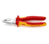 KNIPEX 0206200 VDE High Leverage Combination Pliers Chrome-plated 200mm