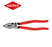 Knipex 02 01 225 High Leverage Combination Plier, Red/Silver, 225 mm