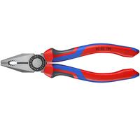 KNIPEX 03 02 180 Combination Pliers with comfort handles black atramentized 180 mm