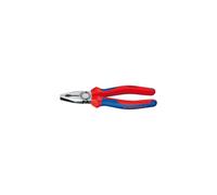 KNIPEX 03 02 200 Combination Pliers black atramentized with multi-component grips 200 mm