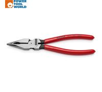 Knipex Long Needle-Nose Combination Pliers 08 21 185 – 185 mm, Cutting, PVC Grip