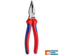 KNIPEX 08 22 185 Needle-Nose Combination Pliers With Multi-Component Grips 180mm