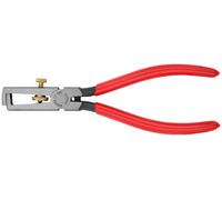 Knipex 11 01 160 Insulation Stripper With Opening Spring, Universal Plastic Coated Black Atramentized 160 mm