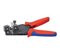 Knipex Precision Insulation Stripper with adapted blades burnished, with multi-component grips 195 mm 12 12 12
