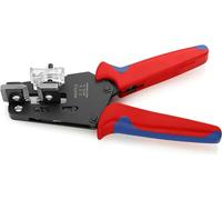 KNIPEX 12 12 14 Precision Insulation Stripper with adapted blades burnished with multi-component grips 195 mm Red