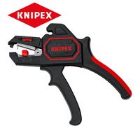 KNIPEX Automatic Insulation Stripper, 0.2-6 mm², with Fine Adjustment, Adjustable Length Stop, Wire Stripper, Wire Stripping Tool, 12 62 180