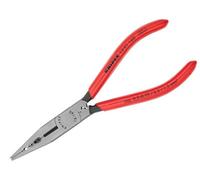 Knipex Electricians' Pliers black atramentized, plastic coated 160 mm (self-service card/blister) 13 01 160 SB