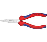 KNIPEX 13 05 160 Electricians' Pliers chrome plated with multi-component grips 160 mm Multicoloured