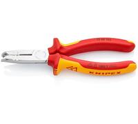 Knipex 13 46 165 165 mm Stripping Pliers Insulated With Multi-Component Grips, Vde-Tested Chrome-Plated