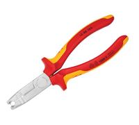 Knipex Stripping Pliers chrome-plated, insulated with multi-component grips, VDE-tested 165 mm (self-service card/blister) 13 46 165 SB
