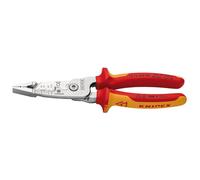 Knipex 13 76 200 ME 200mm VDE Wire Stripper with multi-component grips chrome plated