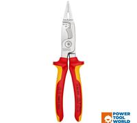 Knipex Electrical Installation Pliers VDE 13 86 200 slim design, screwed joint, VDE-tested