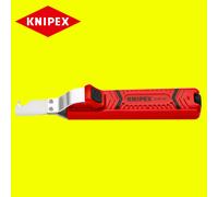 Knipex 16 20 165 SB Cable Knife with Hook Blade Self-tightening Holding Lever