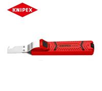 KNIPEX Stripping Tool 165 mm, 16 20 165 SB | With Scalpel Blade in Blister Shock-Resistant Plastic Body