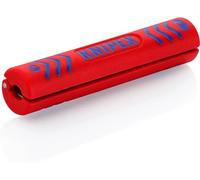 KNIPEX 16 60 100 SB Stripping Tool for coax cables 100 mm (Blister Packed) Red/Blue