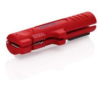 KNIPEX 16 64 125 SB Stripping Tool for Flat Cables up to 12 mm & Round Cables Ø4-13 mm, 0.8-2.5 mm², 125 mm length