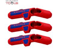 Knipex 16 95 01 SB ErgoStrip® Universal Stripping Tool 135 mm Pack of 3