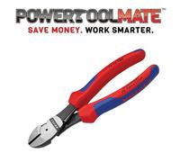 Knipex 180mm 7" High Leverage Side Diagonal Wire Cable Cutter Pliers 74 12 180