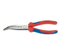 KNIPEX 2622200 Snipe Nose Side Pliers multi-component grip atramentized 200 mm