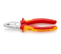 Knipex 200mm VDE Combination Pliers With Multi-Component Grip , 03 06 200