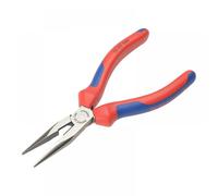 Knipex 25 02 160 SB Snipe Nose Side Cutting Pliers (Radio) Multi-Component Grip 160mm (6.1/4in)