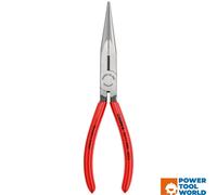 Knipex Snipe Nose Side Cutting Pliers (Stork Beak Pliers) black atramentized, plastic coated 200 mm 26 11 200