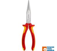 Knipex Snipe, Needle Nose Side Cutting Pliers - Chrome Plated Insulated - 200mm