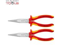 Knipex 26 16 200 Snipe Nose Side Cutting Pliers Insulated Chrome-plated 200mm