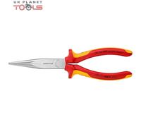 Knipex 26 16 200 Snipe Nose Side Cutting Pliers Insulated Chrome-plated 200mm