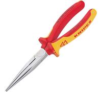 KNIPEX 2626200 VDE Flat Round Pliers, Curved 200 Mm