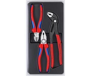 KNIPEX 3 Pc Combination Diagonal Cobra Set Pliers