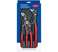 KNIPEX 3 Pce COBRA Waterpump Pliers/Grips 180mm 250mm 300mm Set 00 20 09 V02