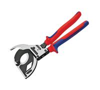 Knipex 3 Stage Ratchet Cable Cutters Multi Component Grip 320mm KPX9532320