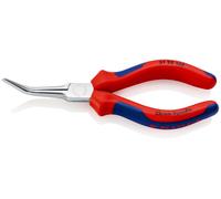 Flat Nose Pliers (Needle-Nose Pliers) chrome-plated, with multi-component grips 160 mm 31 25 160