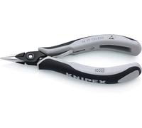 Knipex 34 52 130 ESD Precision Electronics Gripping Plier with Dissipative Half-Round Jaws, Multi-Colour, 130 mm