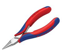 Knipex 35 22 115 SB Electronics Plier with Half-Round Jaws in Blister Packaging, Multi-Colour