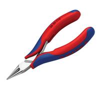 Knipex 35 32 115 SB Electronics Plier with Round Jaws with Soft Grip in Blister Packaging, Multi-Colour