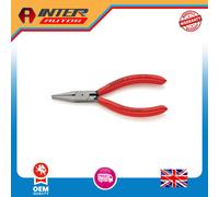 KNIPEX 37 11 125 Flat Nose Pliers for precision mechanics plastic coated black a