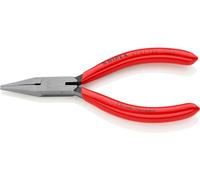 KNIPEX 37 21 125 Flat Nose Pliers for precision mechanics black atramentized plastic coated 125 mm Multicoloured