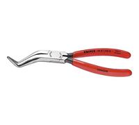 KNIPEX - 38 81 200 B Tools - Long Nose Pliers Without Cutter, Double Angled (3881200B)