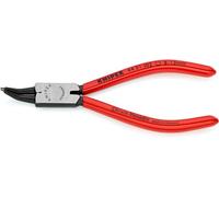 KNIPEX 44 31 J02 Circlip Pliers for internal circlips in bore holes 45° bent black atramentized plastic coated 140 mm Multicoloured