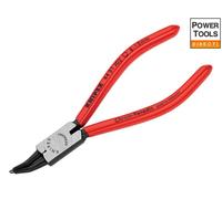 KNIPEX 44 31 J02 Circlip Pliers for internal circlips in bore holes 45° bent black atramentized plastic coated 140 mm Multicoloured