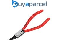 Knipex Circlip Pliers for internal circlips in bore holes 45° bent black atramentized, plastic coated 140 mm 44 31 J02