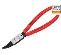 KNIPEX Circlip Pliers for Internal Circlips in Bore Holes 45° Angled with Plastic Coating 180 mm, 44 31 J22