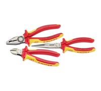 Knipex 44948 Electricians Fully Insulated VDE Plier Assembly Pack (3 Piece)