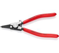 KNIPEX 46 11 G0 Circlip Pliers for grip rings on shafts plastic coated black atramentized 140 mm